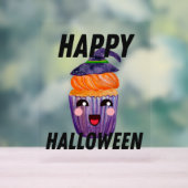 Happy Halloween Costume Halloween Cupcake Acryl Bord (Neutraal)