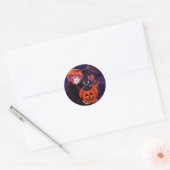 Happy Halloween Costumes Ronde Sticker (Envelop)