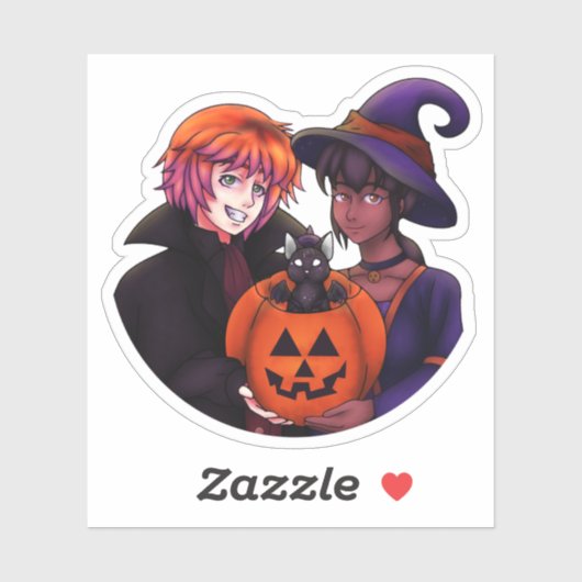 Happy Halloween Costumes Sticker (Vel)