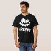 Happy Halloween Creepy Funny Face T-shirt (Voorkant volledig)