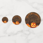 Happy Halloween Creepy Graveyard Table Confetti (Voorkanten)