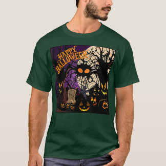 Happy Halloween Creepy PUmpkin Cute Spooky Mannen T-shirt