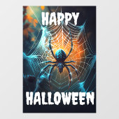 Happy Halloween Creepy Spider Raamsticker (Vel)