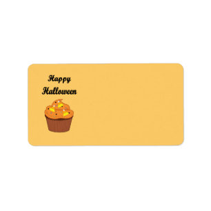 Happy Halloween Cupcake Etiket
