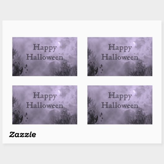 Happy Halloween Custom Haunted Sky Sticker (Feuille)