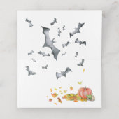 Happy Halloween Cute Cartoon Witch Mouse (Binnenkant ongevouwen)
