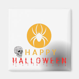 Happy Halloween Cute Ghost Boo Pattern Magneet