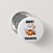 Happy Halloween Cute Ghost Ronde Button 3,2 Cm (Voorkant /achterkant)