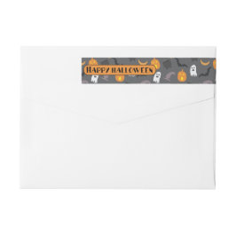 Happy Halloween Cute Ghosts en Pumpkins Wrap Arou