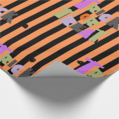 Happy Halloween Cute-hosts Cadeaupapier (Hoek)