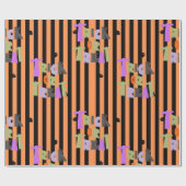 Happy Halloween Cute-hosts Cadeaupapier (Vlak)