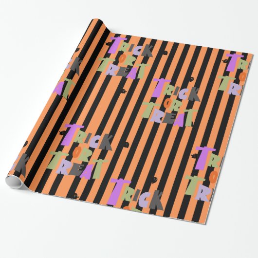 Happy Halloween Cute-hosts Cadeaupapier (Uitgerold)