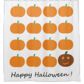 Happy Halloween Cute Pumpkin Patch Douchegordijn (Voorkant)