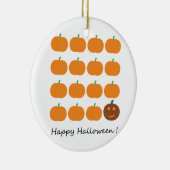 Happy Halloween Cute Pumpkin Patch Keramisch Ornament (Rechts)