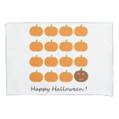 Happy Halloween Cute Pumpkin Patch Kussensloop (Voorkant)