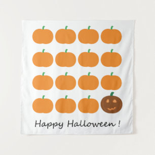 Happy Halloween Cute Pumpkin Patch Wandkleed