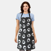 Happy Halloween Cute Skull Pattern Schort (Gedragen)
