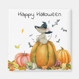 Happy Halloween Cute-witmuis Magneet