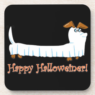 Happy Halloween Dachshund Bier Onderzetter
