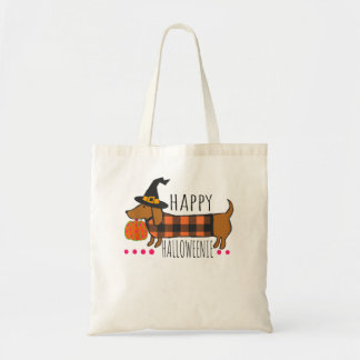 Happy Halloween Dachshund Buffalo Play Spooky Tote Bag