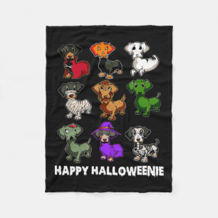 Happy Halloween Dachshund Halloween Gi Fleece Deken