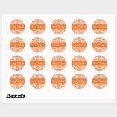 Happy Halloween Damask Enveloppe Sticker Seal (Feuille)