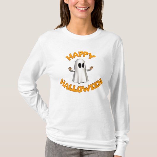 Happy Halloween Dames T Shirt (Voorkant)