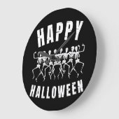HAPPY HALLOWEEN DANCING SKELETONS GROTE KLOK (Hoek)