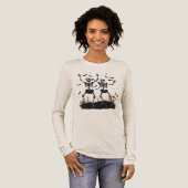 Happy Halloween Dancing Skeletons T-shirt | grappi (Voorkant)
