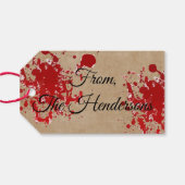 Happy Halloween Dank je cadeau Label Cadeaulabel (Achterkant Horizontaal)