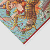 Happy Halloween dansen in Jester Costume Tissuepapier (Detail)