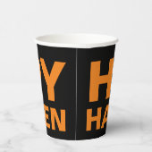 Happy Halloween Design Paper cup Papieren Bekers (Rechts)