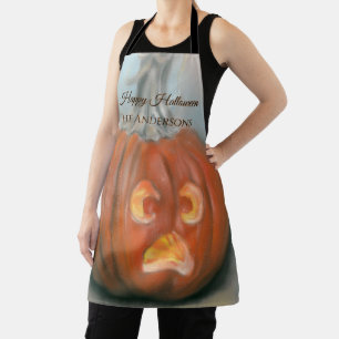 Happy Halloween die Jack O Lantern Pumpkin filmt Schort