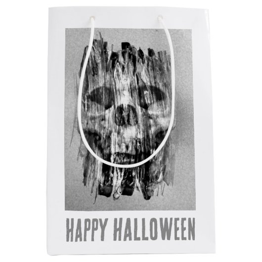 Happy Halloween. Distressed skull Medium Cadeauzakje (Voorkant)