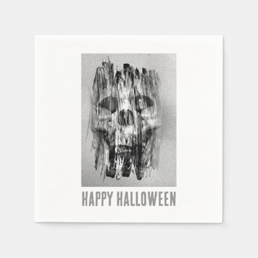 Happy Halloween. Distressed skull Servet (Voorkant)