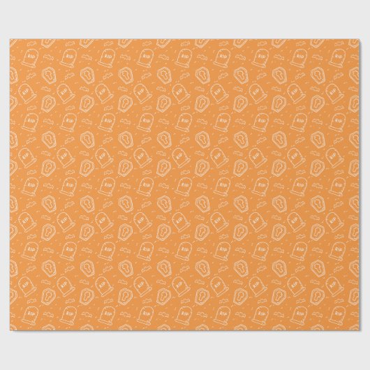 Happy Halloween Ditzy Pattern | Cadeaupapier (Vlak)