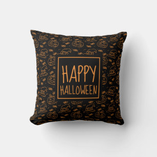 Happy Halloween Ditzy Pattern Sierkussens Kussen