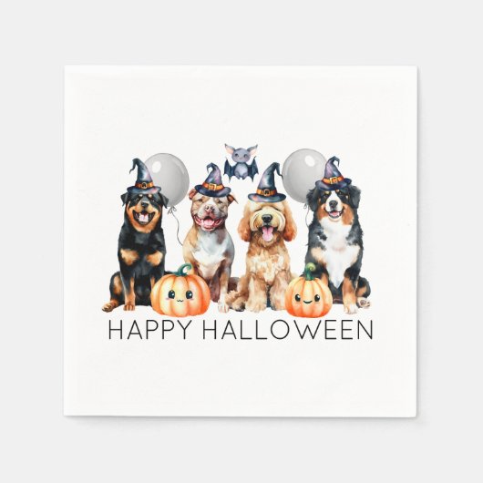 Happy Halloween Dogs Servet (Voorkant)