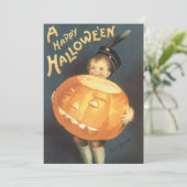 Happy Halloween door Ellen Clapsaddle Party Kaart (Staand voorkant)