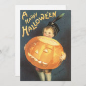 Happy Halloween door Ellen Clapsaddle Party Kaart (Voorkant / Achterkant)