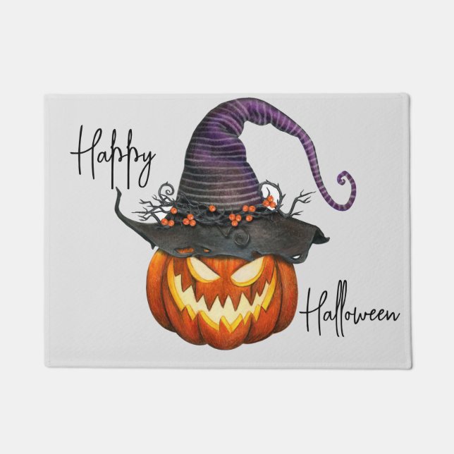 Happy Halloween Doormat Deurmat (Voorkant)
