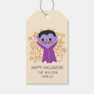 Happy Halloween Dracula Cadeaulabel