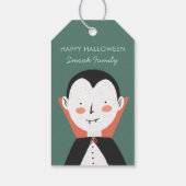 Happy Halloween Dracula Cadeaulabel (Achterkant)