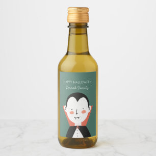 Happy Halloween Dracula Wijn Etiket