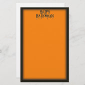 Happy Halloween Drippy-tekst Afbeelding Briefpapier (Voorkant / Achterkant)
