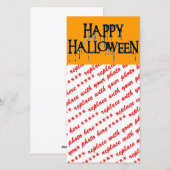 Happy Halloween Drippy-tekst Afbeelding Feestdagenkaart (Voorkant / Achterkant)