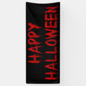Happy Halloween Driving Blood Spandoek (Verticaal)