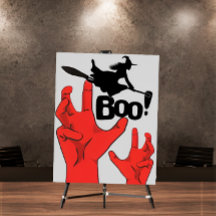 Happy Halloween Éffrayant Boo Poster Déplaisant