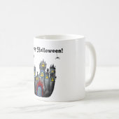 Happy Halloween Éffrayant Castle Mug (Devant droit)
