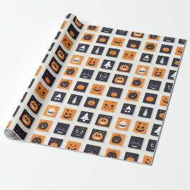 Happy Halloween Emoji for Kids Cadeaupapier